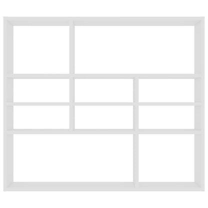 Estante de parede 90x16x78 cm contraplacado branco