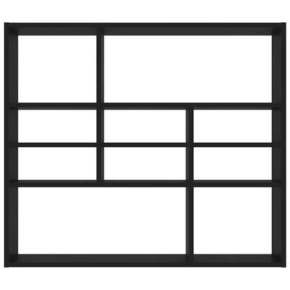 Estante de parede 90x16x78 cm contraplacado preto