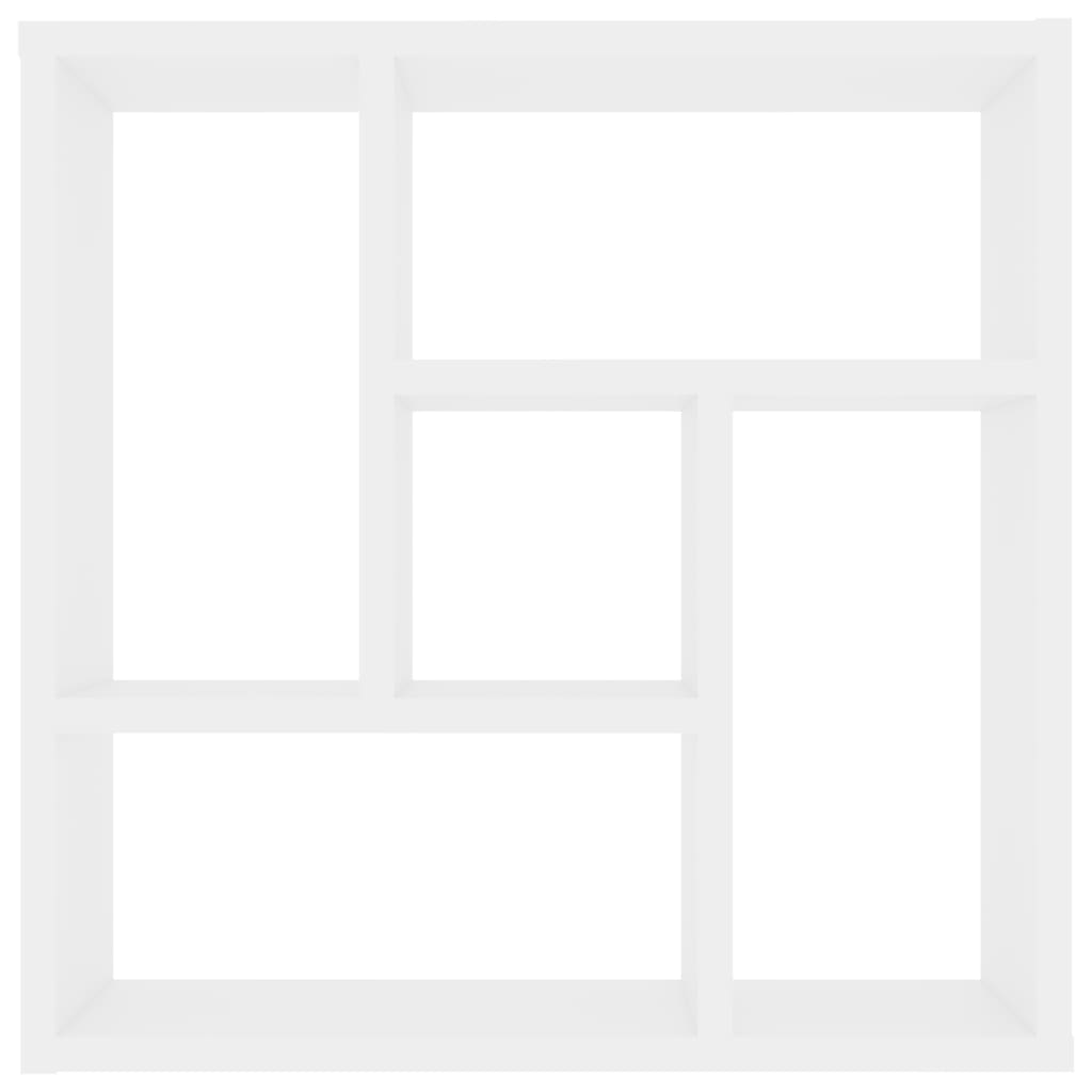 Estante de parede 45,1x16x45,1 cm derivados de madeira branco