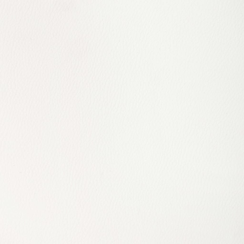 Cadeira escritório giratória madeira curvada/couro arti. branco