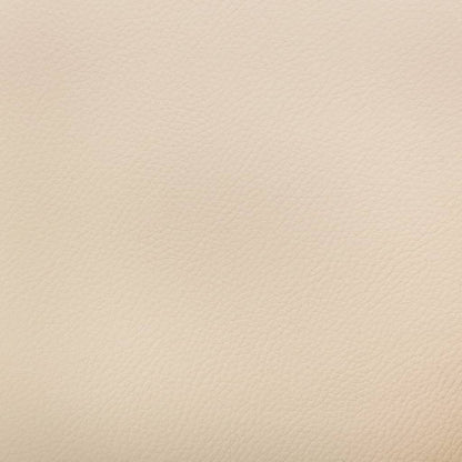 Cadeira escritório giratória madeira curvada/couro artif. creme