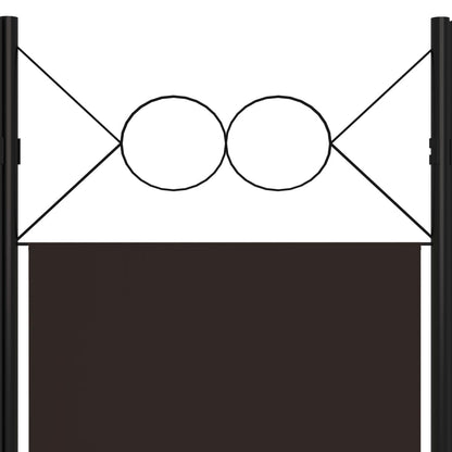 Divisória de quarto com 3 painéis 120x180 cm castanho