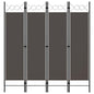 Divisória de quarto com 4 painéis 160x180 cm antracite