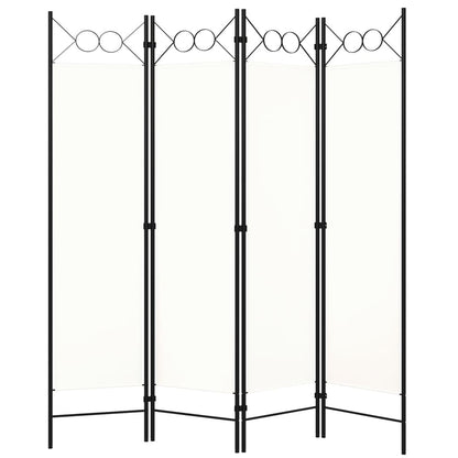 Divisória de quarto com 4 painéis 160x180 cm branco
