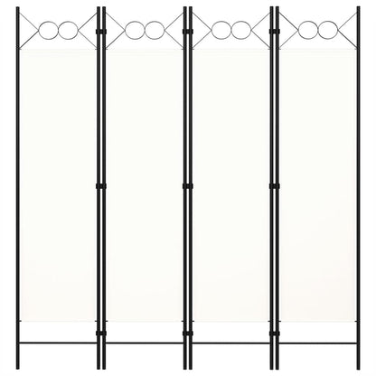 Divisória de quarto com 4 painéis 160x180 cm branco