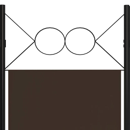 Divisória de quarto com 5 painéis 200x180 cm castanho