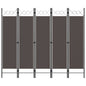 Divisória de quarto com 5 painéis 200x180 cm antracite