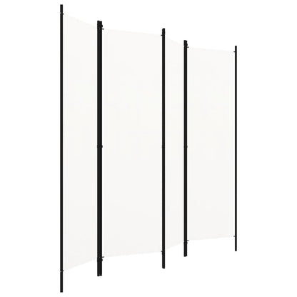 Divisória de quarto com 4 painéis 200x180 cm branco