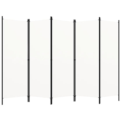 Divisória de quarto com 5 painéis 250x180 cm branco