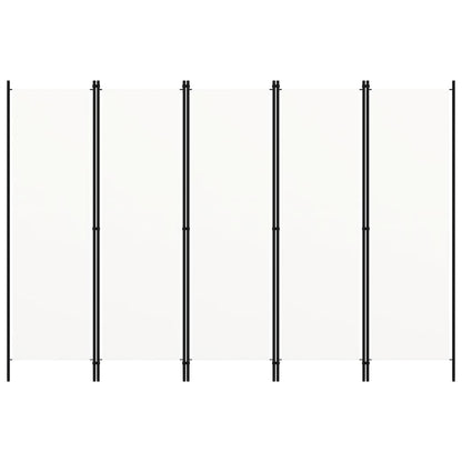 Divisória de quarto com 5 painéis 250x180 cm branco