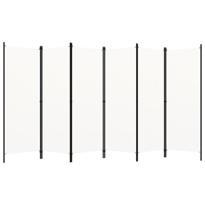 Divisória de quarto com 6 painéis 300x180 cm branco