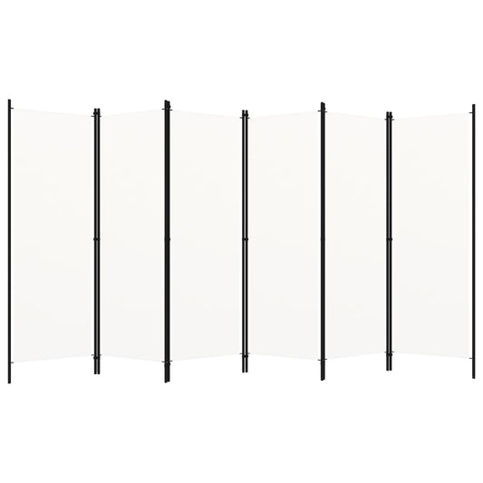 Divisória de quarto com 6 painéis 300x180 cm branco