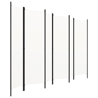 Divisória de quarto com 6 painéis 300x180 cm branco