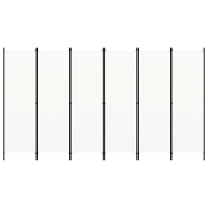 Divisória de quarto com 6 painéis 300x180 cm branco