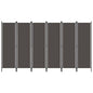 Divisória de quarto com 6 painéis 300x180 cm antracite