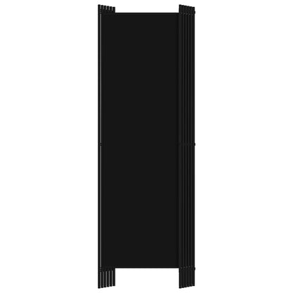 Divisória de quarto com 6 painéis 300x180 cm preto