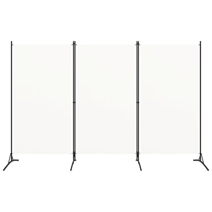 Divisória de quarto com 3 painéis 260x180 cm tecido branco