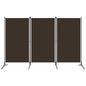 Divisória de quarto com 3 painéis 260x180 cm castanho