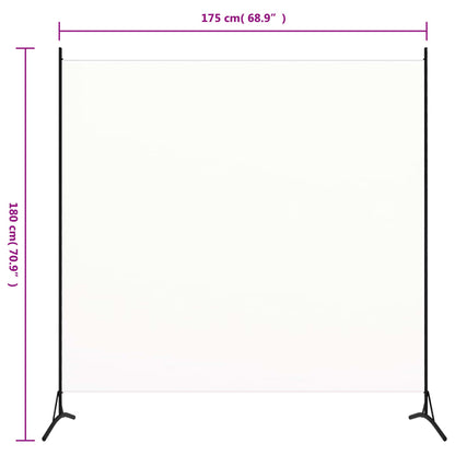 Divisória com 1 painel 175x180 cm tecido branco