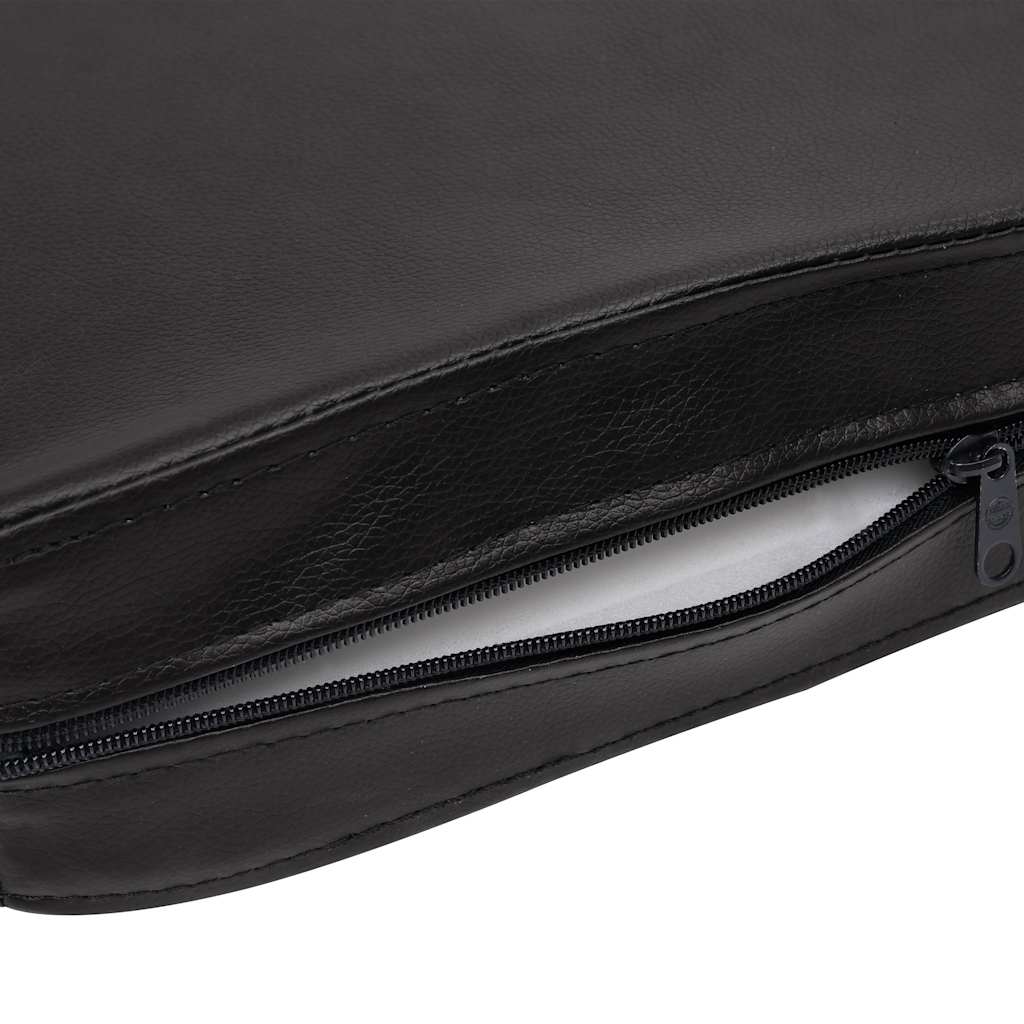 Sofá para cães 80x50x40 cm couro artificial preto