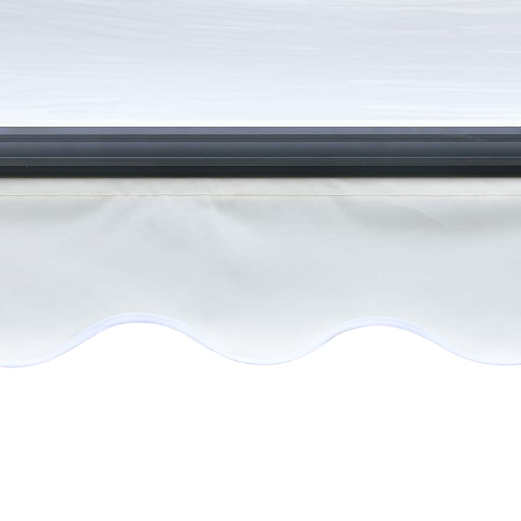 Toldo retrátil manual com LED 300x250 cm cor creme