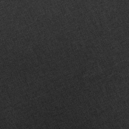 Poltrona com apoio de pés tecido cinzento-escuro