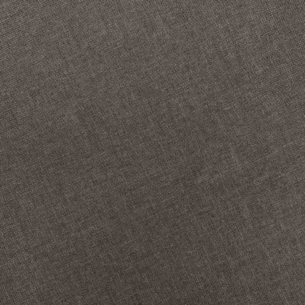 Poltrona com apoio de pés tecido cinzento-acastanhado