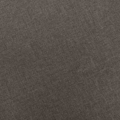 Poltrona com apoio de pés tecido cinzento-acastanhado