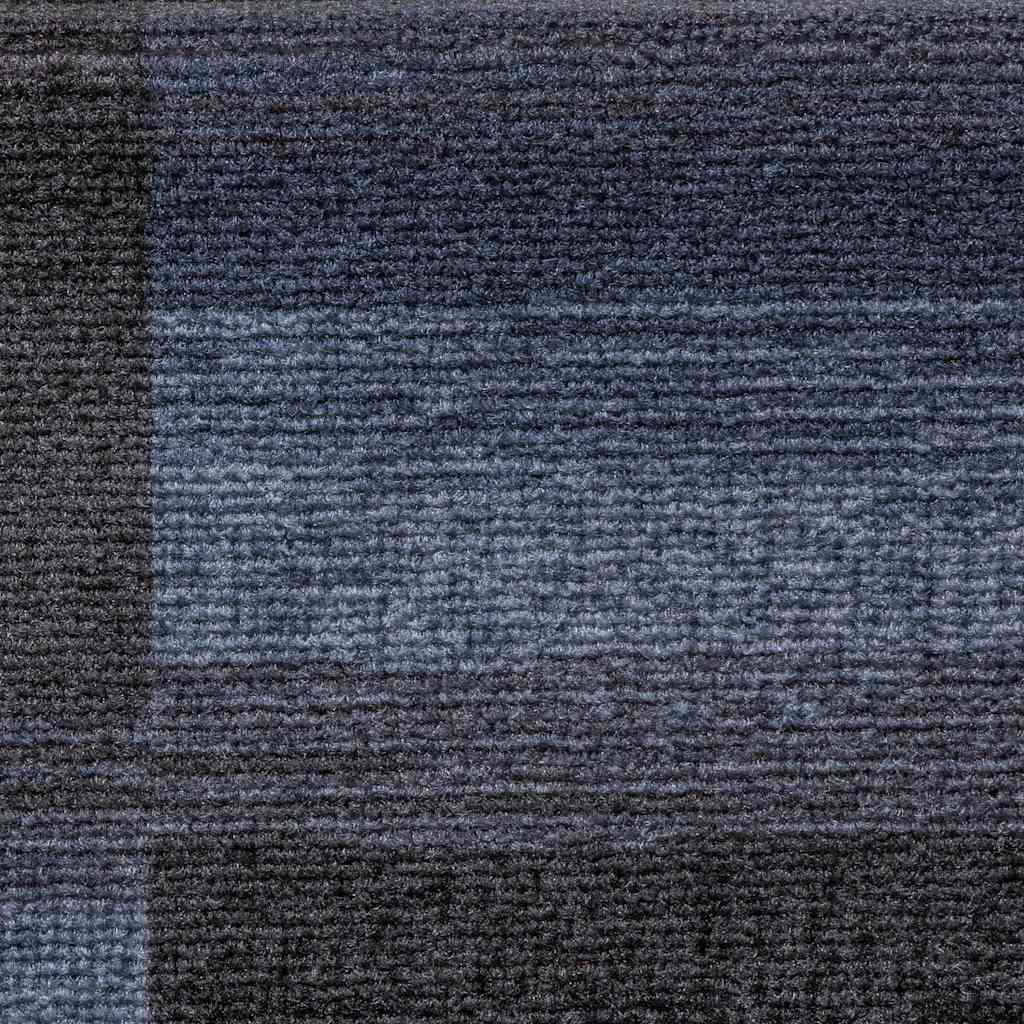 Tapetes de escada adesivos 15 pcs 65x21x4 cm preto e cinzento