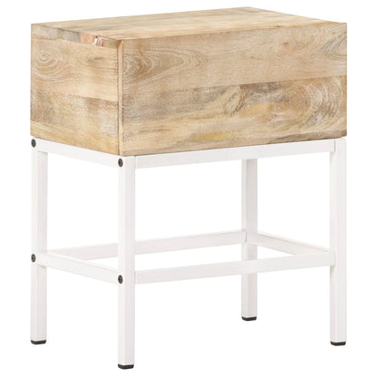 Mesa de cabeceira 40x30x50 cm madeira de mangueira maciça