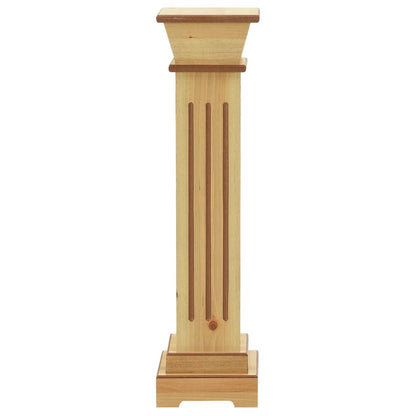 Suporte p/ plantas pilar quadrado 17x17x66 cm MDF madeira clara