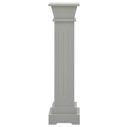 Suporte p/ plantas pilar quadrado 17x17x66 cm MDF cinzento