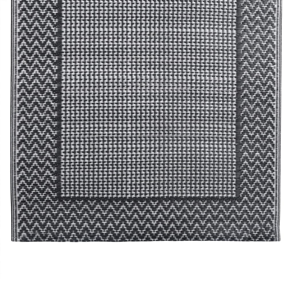 Tapete de exterior 80x150 cm PP cinzento