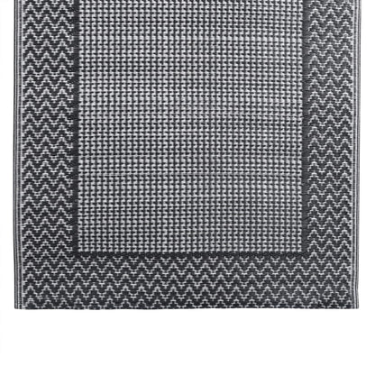 Tapete de exterior 80x150 cm PP cinzento