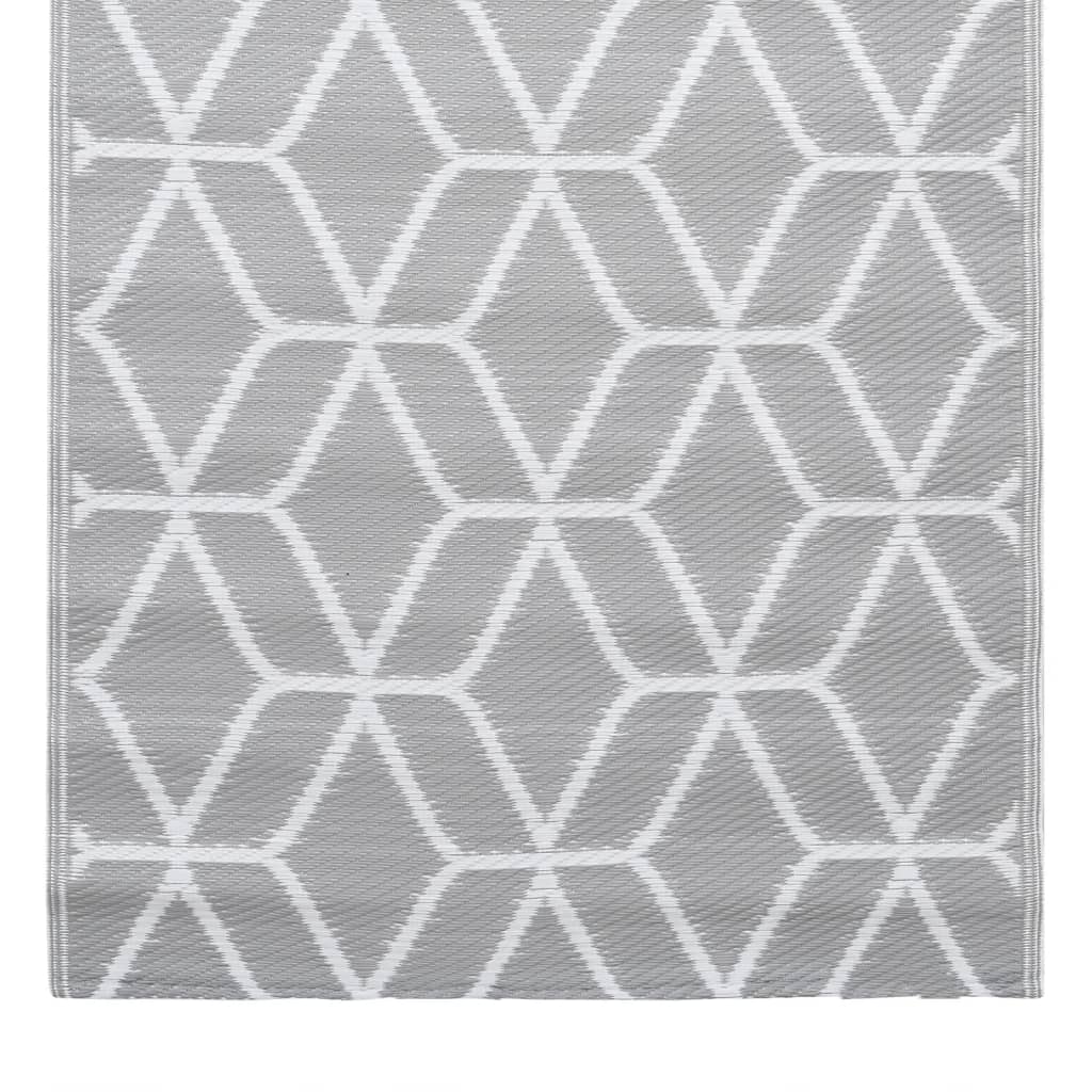 Tapete de exterior 120x180 cm ARAKIL PP cinzento