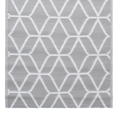 Tapete de exterior 160x230 cm ARAKIL PP cinzento