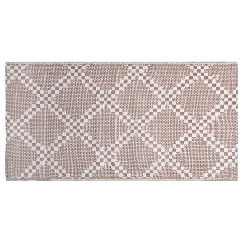 Tapete de exterior 80x150 cm ARAKIL PP castanho