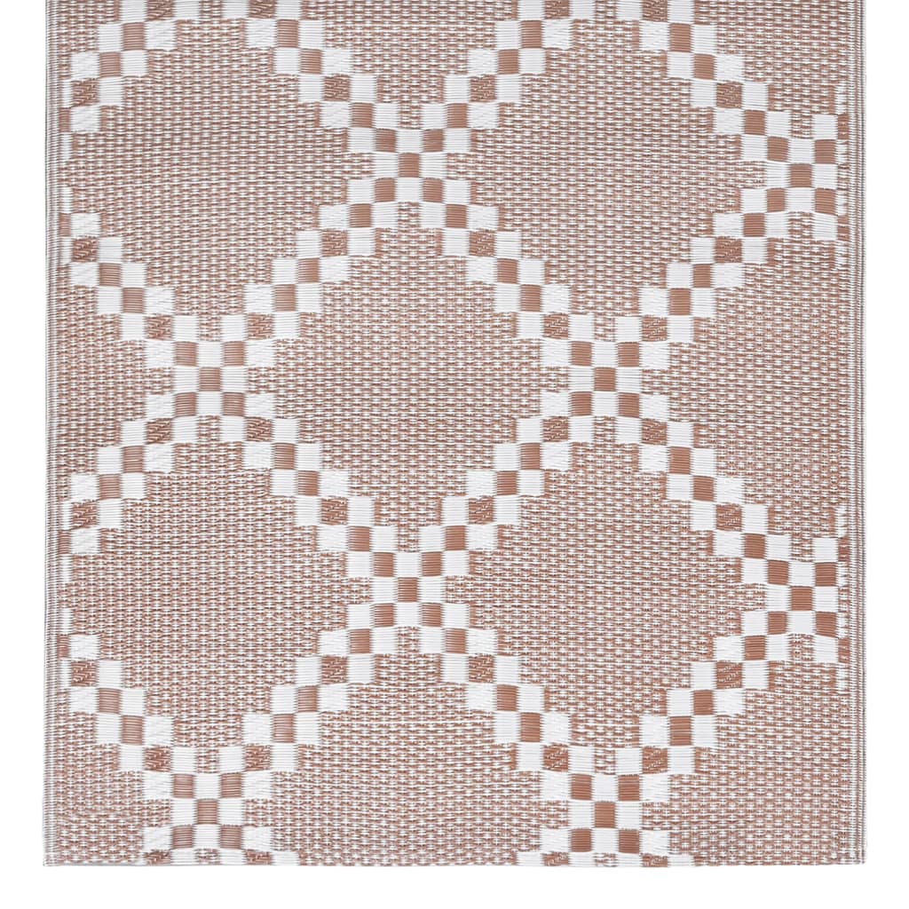 Tapete de exterior 80x150 cm ARAKIL PP castanho