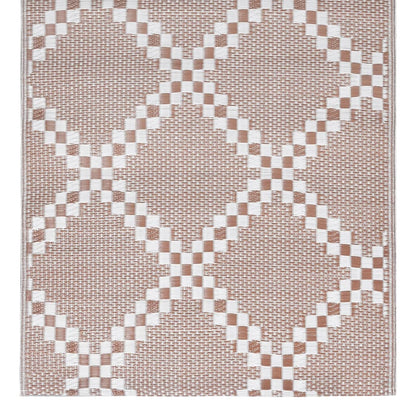 Tapete de exterior 80x150 cm ARAKIL PP castanho