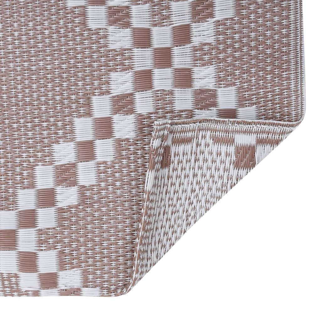 Tapete de exterior 80x150 cm ARAKIL PP castanho