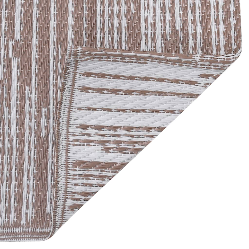 Tapete de exterior 80x150 cm ARAKIL PP castanho