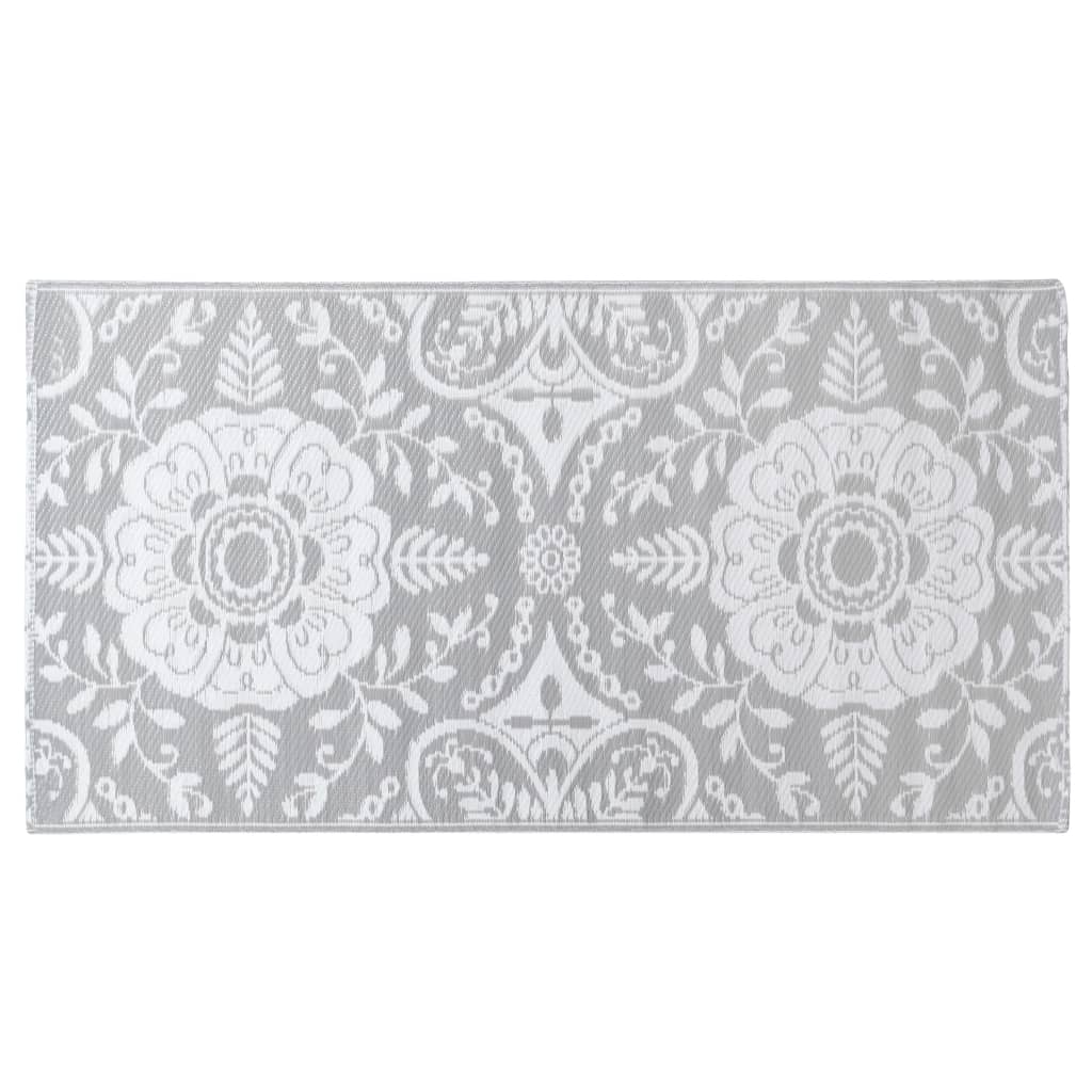 Tapete de exterior 80x150 cm ARAKIL PP cinzento-claro