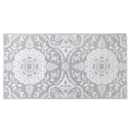 Tapete de exterior 80x150 cm ARAKIL PP cinzento-claro