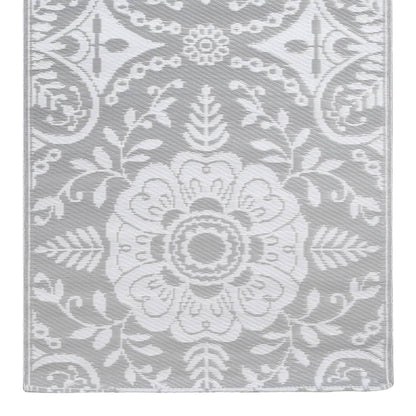 Tapete de exterior 80x150 cm ARAKIL PP cinzento-claro