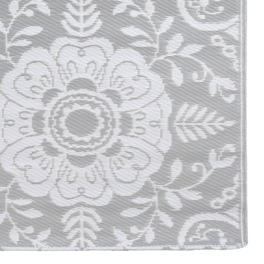 Tapete de exterior 80x150 cm ARAKIL PP cinzento-claro
