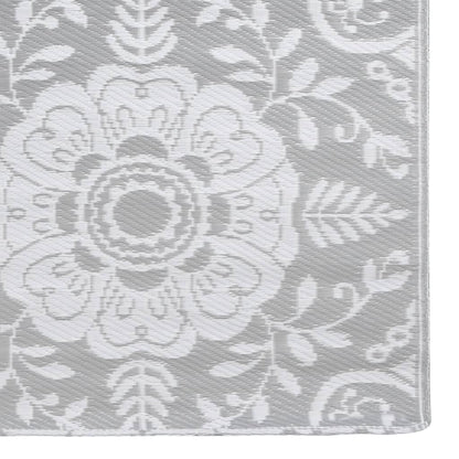 Tapete de exterior 80x150 cm ARAKIL PP cinzento-claro