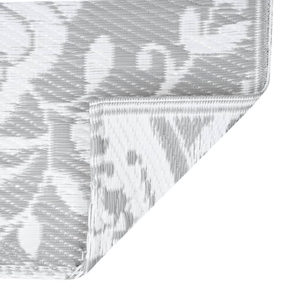 Tapete de exterior 80x150 cm ARAKIL PP cinzento-claro