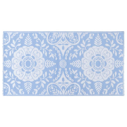 Tapete de exterior 80x150 cm ARAKIL PP azul-bebé