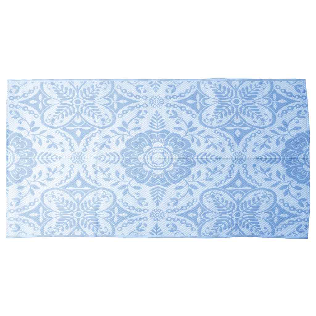 Tapete de exterior 120x180 cm ARAKIL PP azul-bebé