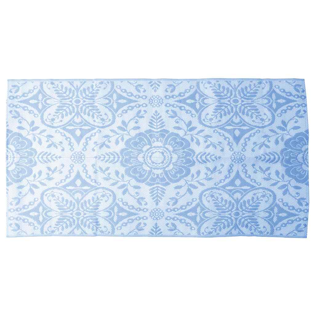 Tapete de exterior 160x230 cm ARAKIL PP azul-bebé